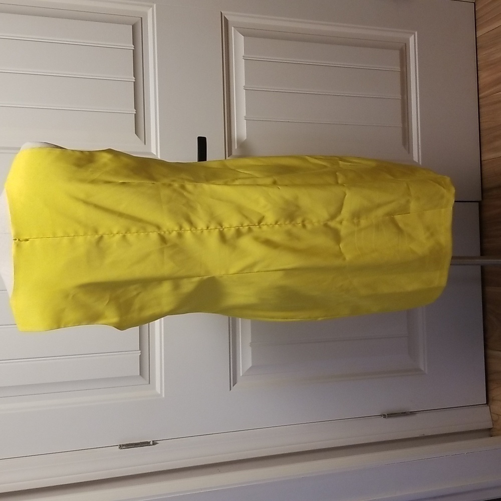 AGB Dress Yellow Black White Floral Size 14 - Picture 3 of 6